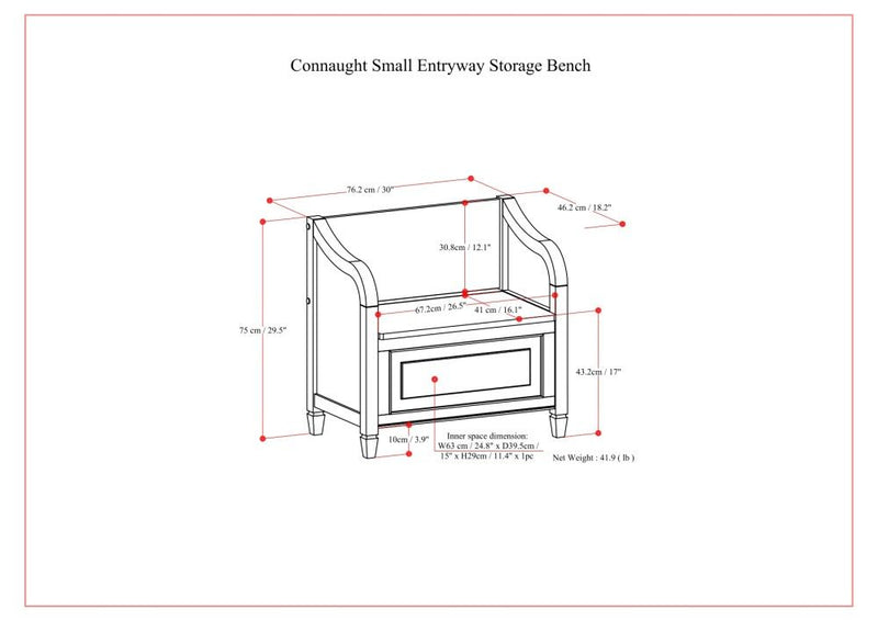 Connaught - Storage Bench