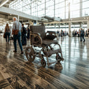 Lightweight Foldable Transport Wheelchair For Adults,Square Tube Design