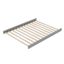 Convertible Crib/Full Size Bed with Changing Table, Gray