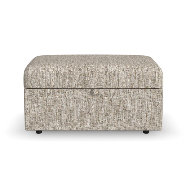 Sky - Storage Ottoman - Pearl Silver