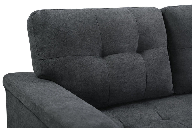 Connor - Fabric Reversible Sectional Sleeper Sofa Chaise With Storage