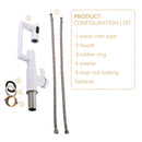 Bathroom Sink Faucet With Spray Function And Temperature Display, Anti Skid Switch, 360 Degree Rotary