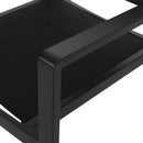 Baird - Outdoor Mesh And Aluminum Dining Chairs - Black