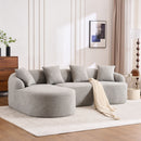 Combined Sofa With 4 Pillows