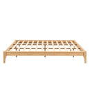Solid Dry Bamboo Platform Bed Frame, With Slat Support