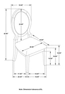 Twyla - Oval Back Dining Side Chair (Set of 2) - Dark Cocoa