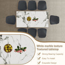 Modern Expandable Dining Table With Retractable Leaf With Chairs