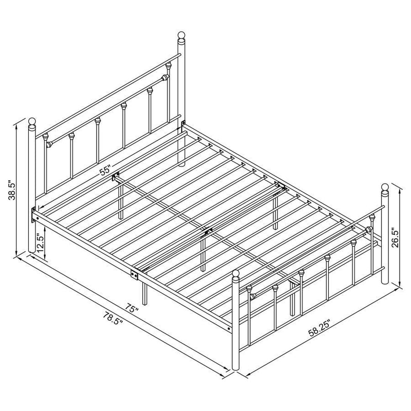 Canon - Metal Open Frame Bed