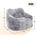 Beanbag Sofa Chair With Armrests Stuffed High Density Foam