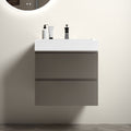 Alice - Bathroom Vanity With Sink, Large Storage Wall Mounted Floating Bathroom Vanity For Modern Bathroom, One-Piece Sink Basin Without Drain And Faucet