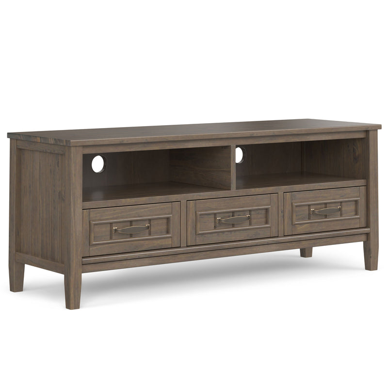 Lev - Low TV Stand - Smoky Brown