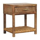 Regency - Woven Nightstand With Drawer - Light Brown
