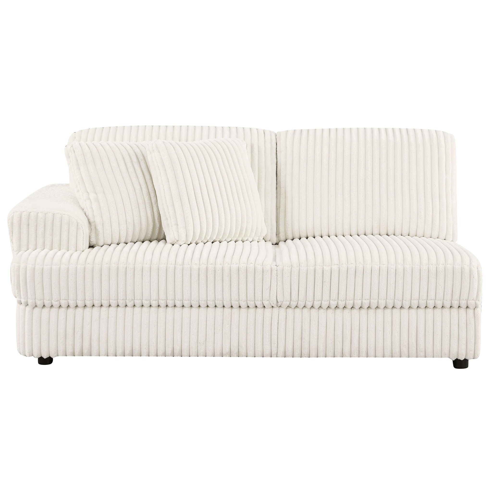 Emberson Upholstered LAF Loveseat Ivory