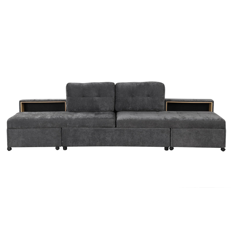 Versatile Modular Free-Combined Sofa With 2 Storage Racks