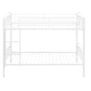 Twin Over Twin Metal Bunk Bed,Divided into Two Beds(White){OLD SKU:MF280424AAK}