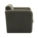Modern Accent Chair Lambskin Sherpa Fabric Upholstered Comfy With Pillow