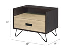 Melkree - Accent Table - Oak & Black Finish - Atlantic Fine Furniture Inc