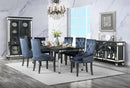 Varian II - Dining Table - Black & Sliver Finish - Atlantic Fine Furniture Inc