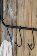 Laundry Rack With Accordion Design - Brown / Black - Black Brown