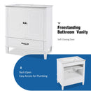 Vintage Style Bathroom Vanity With Sink, Multi Functional Storage, Soft-Closing Door