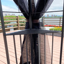 Patio Gazebo Tent With Ventilated Double Roof And Mosquito Net For Backyard Or Garden