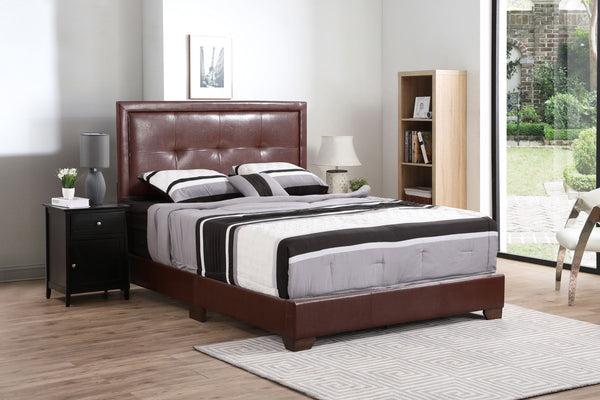 Panello - G2596-QB-UP Queen Bed - Light Brown