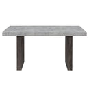Susan - Dining Table Set With Base - Gray