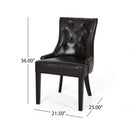 Contemporary Cheney Dining Chair Set With Tufted Design