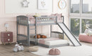 Functional Bunk Bed With Convertible Ladder And Slide