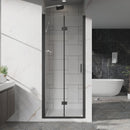 Bifold Frameless Shower Door With Tempered Clear Glass