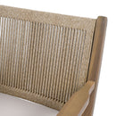 Outdoor Acacia Wood Patio Dining Armchair (Set of 2)