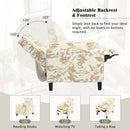 Push Back Upholstered Recliner Armchair