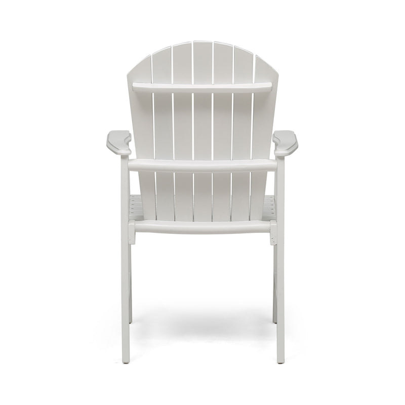 Outdoor Weather Resistant Acacia Wood Adirondack Dining Chairs (Set of 2)
