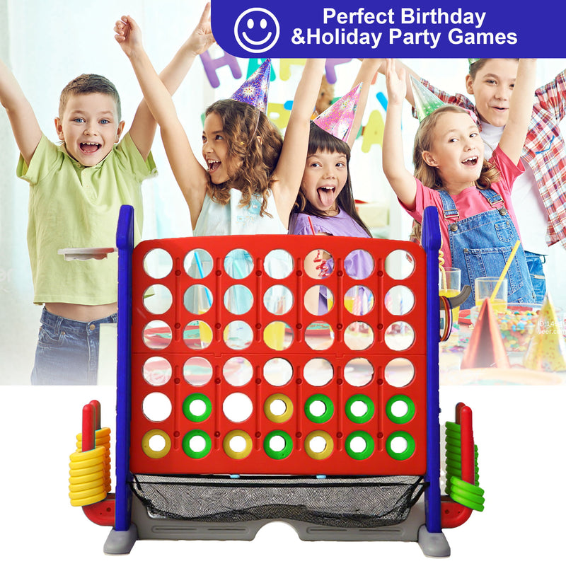 4 To Score Giant Game Set With Mesh Bag & Jumbo Connect 4