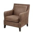 Shasta - Accent Chair With And Nail Buttons - Brown