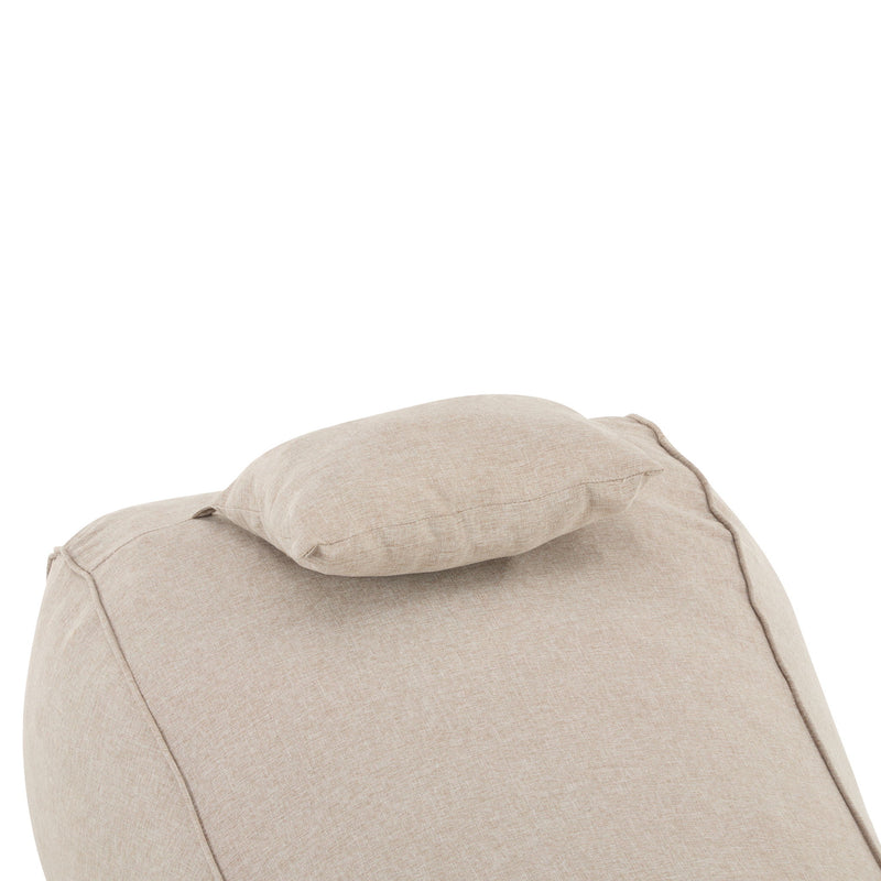 Lemoore - Outdoor Bean Bag Lounge Chair - Dark Beige