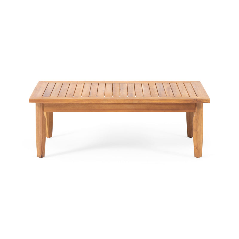 Aston - 2 Piece Wood Outdoor Patio Conversation Seating Set With Cushions