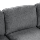 Contemporary U - Shaped Sectional Sofa With Movable Storage Ottoman