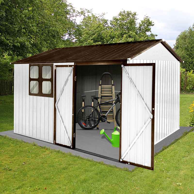 10' x 8' Garden Sheds Outdoor Storage Sheds With Window