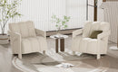Modern Minimalist Leisure Armchair With L Shaped Armrests
