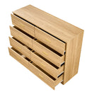Modern Drawer Dresser For Bedroom, Ample Storage Wide Chest Of Drawers