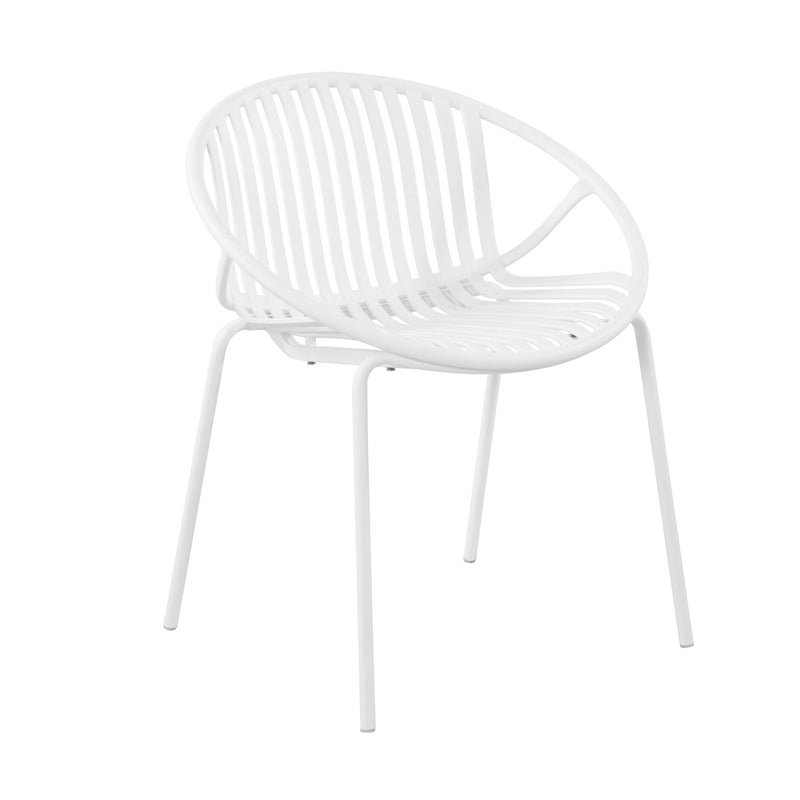 Modern Outdoor 7 Piece Expandable Dining Set With Stackable Chairs