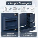 Freestanding Bathroom Vanity With Sink, Soft Close Door, 3 Drawers