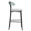 Counter Height Bar Stools With Powder Coating Base And Footrest