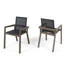 Belfast - Dining Chair With Acacia Wood Frame And Mesh Seating (Set of 2)