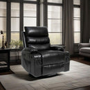 Large Size Electric Power Lift Recliner Chair Sofa With 8 Point Vibration Massage And Lumbar Heat