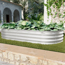Heavy Duty Galvanized Raised Garden Bed Kit For Vegetables, Flowers & Herbs