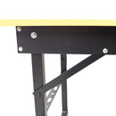 Portable Folding Work Table With Measuring Tape And Angle Finder Steel - Black