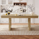 Farmhouse Wooden Kitchen Table With Removable Leaf