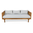 Claremont - 3 Seater Daybed Teak Acacia Wood Water Resistant Cushions